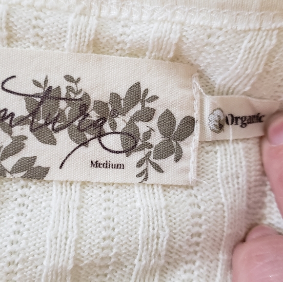 Aventura Soft Cotton Thermal Waffle Cream Top - M - Picture 6 of 8